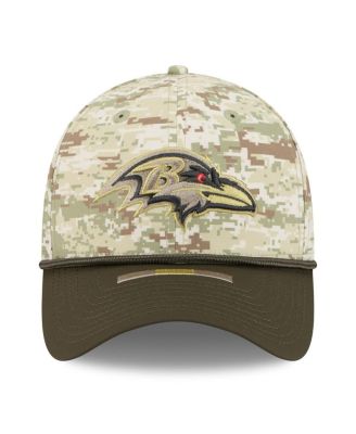 Men's Camo Baltimore Ravens 2025 Salute to Service 39THIRTY Flex Hat