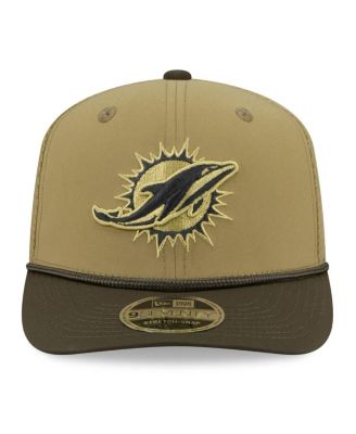 Men's Green Miami Dolphins 2025 Salute to Service 9SEVENTY Adjustable Hat