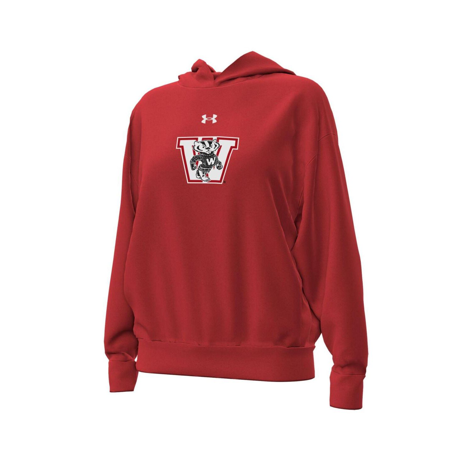 Women's Red Wisconsin Badgers Throwback Hoodie