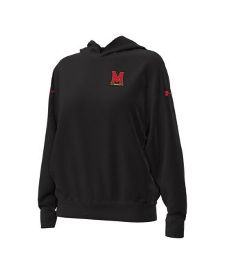 Women's Black Maryland Terrapins Oversized Gameday Icon Hoodie