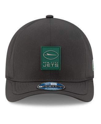 Men's Charcoal New York Jets 2025 Sideline Cold Weather 9FORTY M-Crown Adjustable Hat