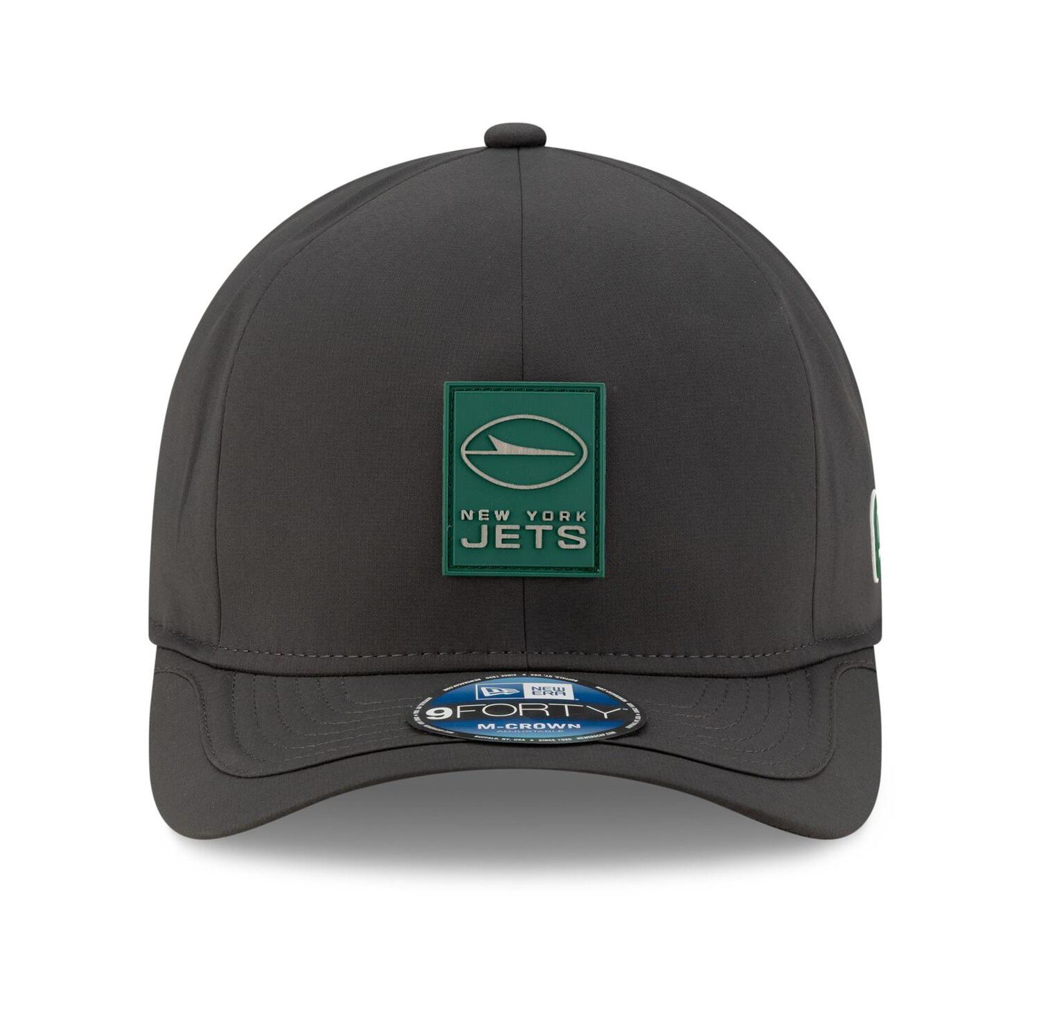 Men's Charcoal New York Jets 2025 Sideline Cold Weather 9FORTY M-Crown Adjustable Hat
