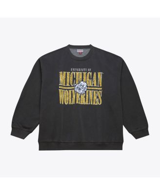 Men's Black Michigan Wolverines Downtown Fleece Sweatshirt