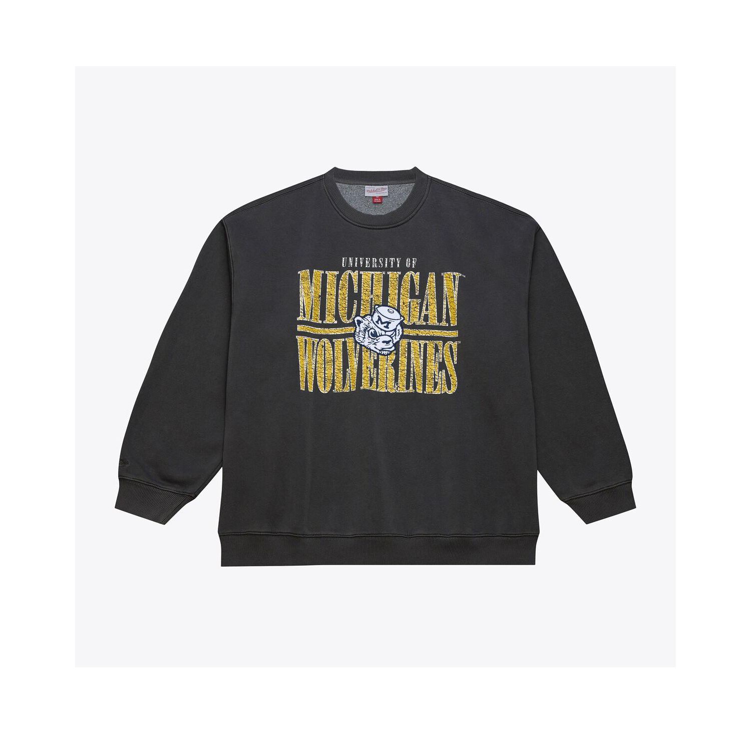 Men's Black Michigan Wolverines Downtown Fleece Sweatshirt