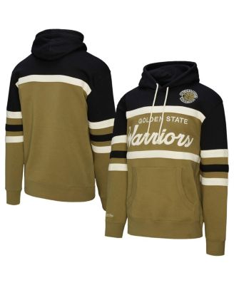 Mitchell & Ness - Men's Olive/Black Golden State Warriors Double Clutch Head Coach Hoodie
