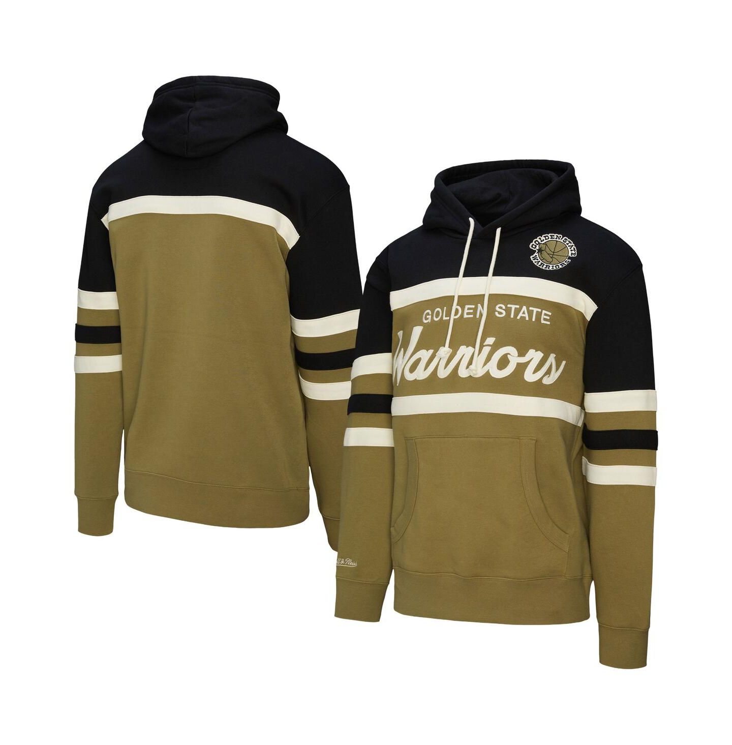 Мужское худи Mitchell & Ness Olive/Black Golden State Warriors Double Clutch Head Coach — фото 1