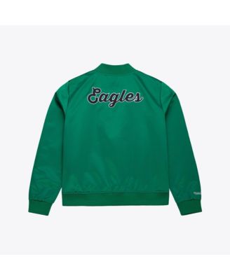 Women's Kelly Green Philadelphia Eagles Full-Snap Satin Jacket