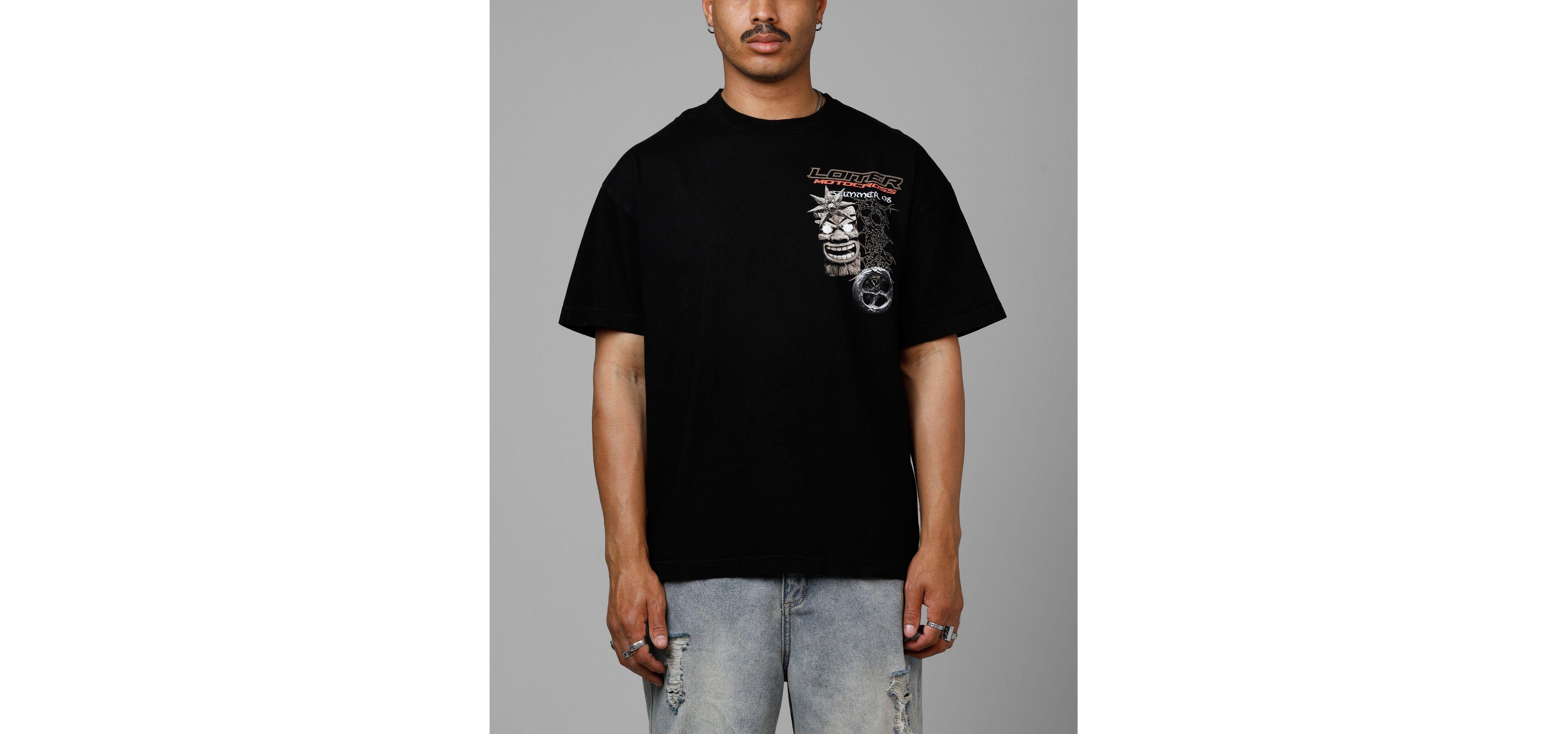 Loiter Men's Summer Motocross Vintage Tee.