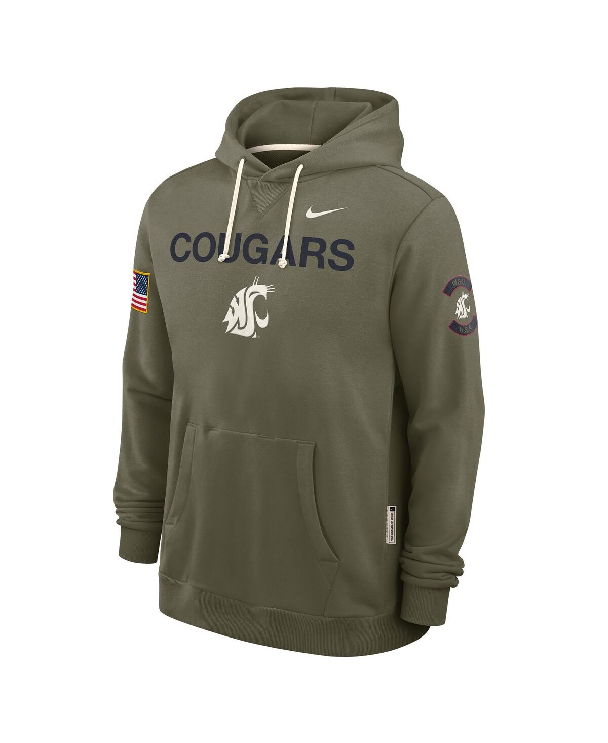 Nike Men's Olive Washington State Cougars 2025 Military Appreciation Dri-fit Hoodie