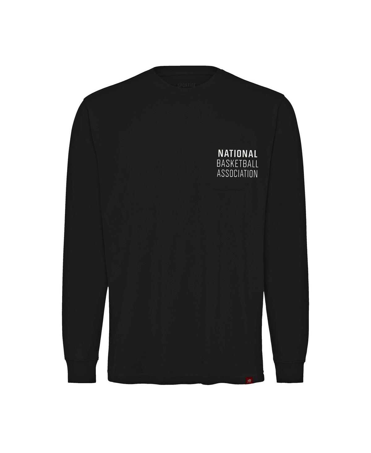 Sportiqe Men's And Women's Black Nba Wales Long Sleeve T-shirt In Black
