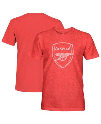Men's Red Arsenal Mono Badge Vintage Tri-Blend T-Shirt