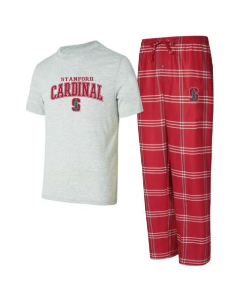 Мужской комплект для сна Concepts Sport Stanford Cardinal: пижамы и брюки, Cardinal/Gray
