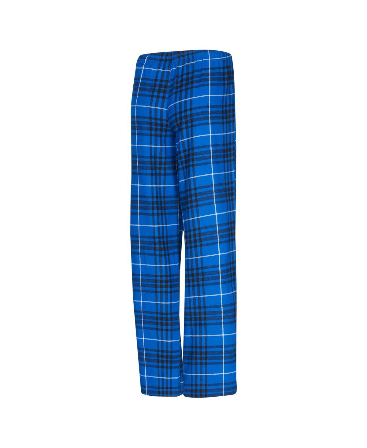 Concepts Sport Women's 2-piece Blue/black Orlando Magic Vector Top And Flannel Pants Sleep Set In Multi