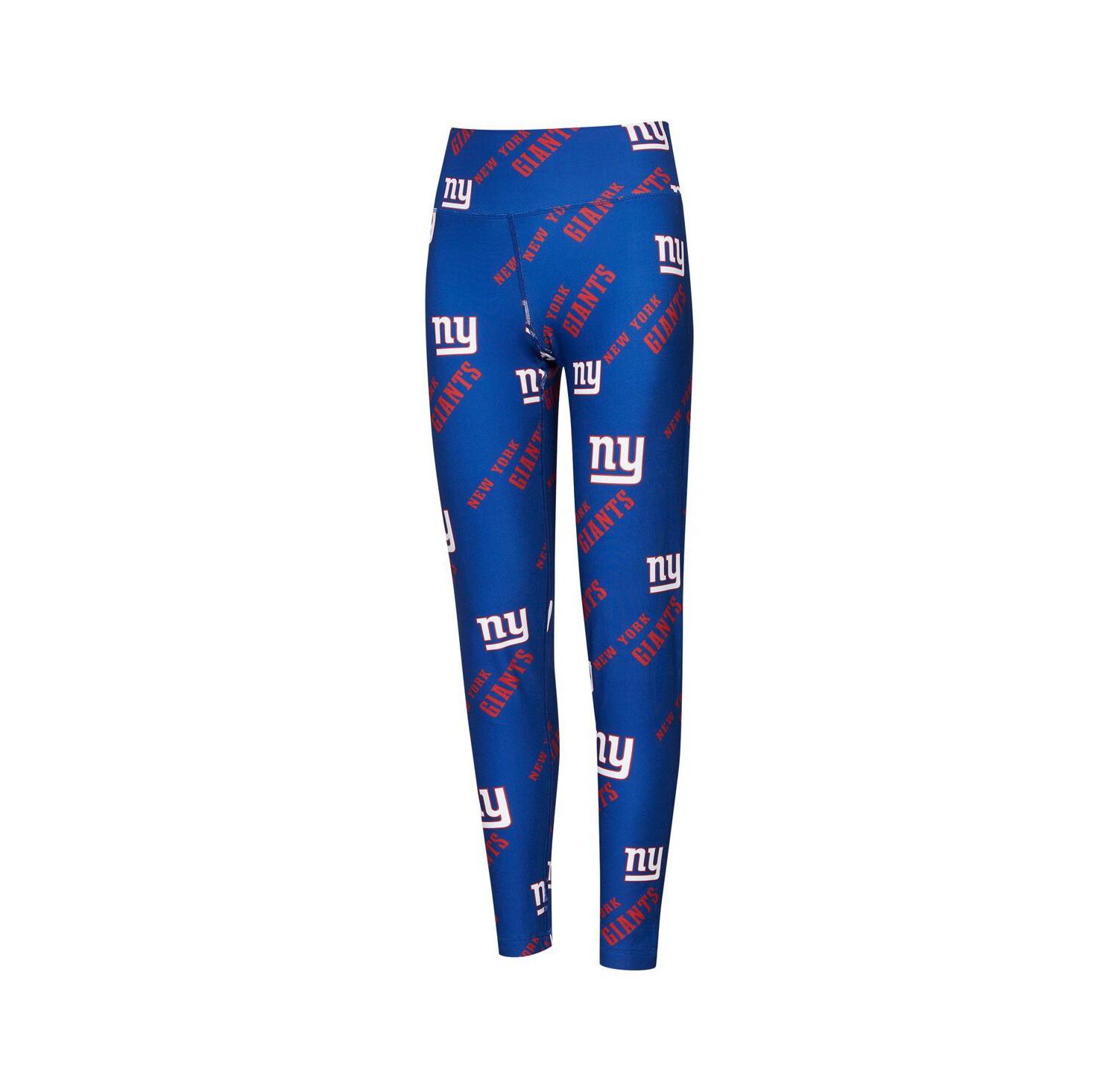 Women's Royal New York Giants Breakthrough Allover Print Knit Sleep Leggings