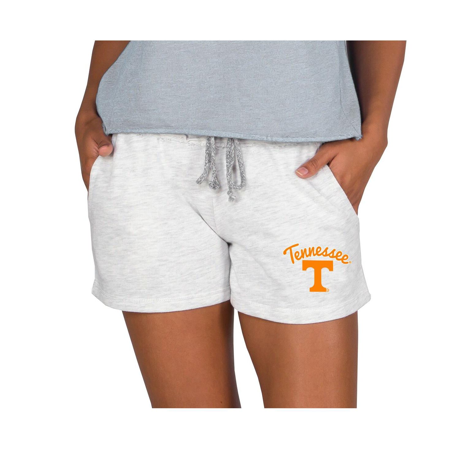 Women's Ash Tennessee Volunteers Mainstream French Terry Tri-Blend Shorts