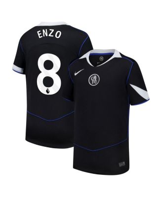 Nike - Big Boys and Girls Enzo Fernández Black Chelsea 2025/26 Third Replica Player Jersey