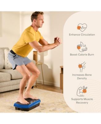 Vibration Plate Exercise Machine with Magnetic Acupoints – Full Body Vibration Platform Lymphatic Drainage Massager