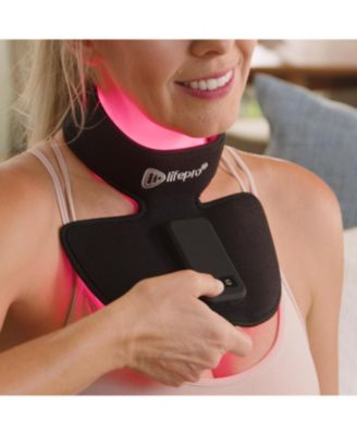 Compact Red Light Therapy Device for Neck - Rechargeable & Portable Near Infrared Therapy with Multiple Settings