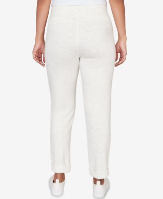 Petite Ultra Soft Knit Cuffed Ankle Pant