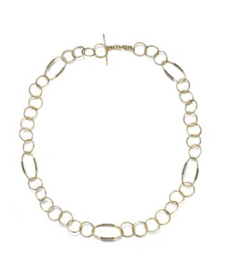 14K Gold Plated Round Trinkets Clear Cubic Zirconia Accent Necklace For Women