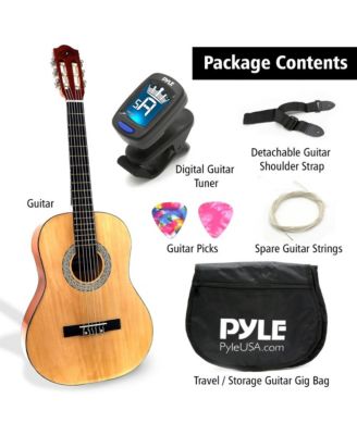 36" 3/4 Scale Classic Guitar Kit with Digital Tuner & Accessories - PGACLS82