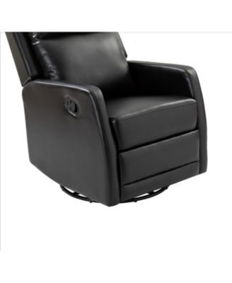 Donat Faux Leather Swivel Recliner