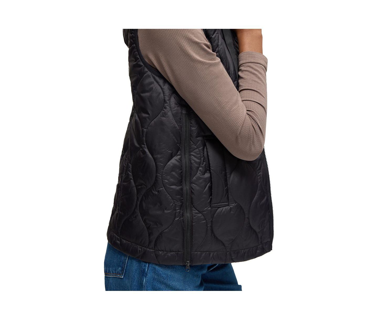 Женские жилеты Maternity Ingrid + Isabel Quilted Vest, цвет: Чёрный — фото 5