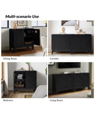 Contemporary Martina 30" Tall 2-Door Accent Cabinet with Ample Storage Space