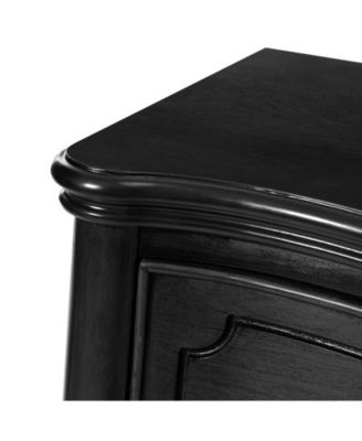 1 PC Solid Wood Spindle Legs Mauro Traditional 3-Drawer Nightstand