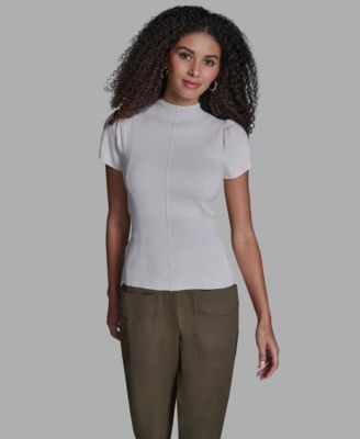 Women's Tulip Sleeve Cinch Waist Pull-On Top