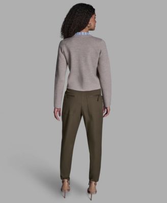 Women's Crewneck Button-Front Sweater