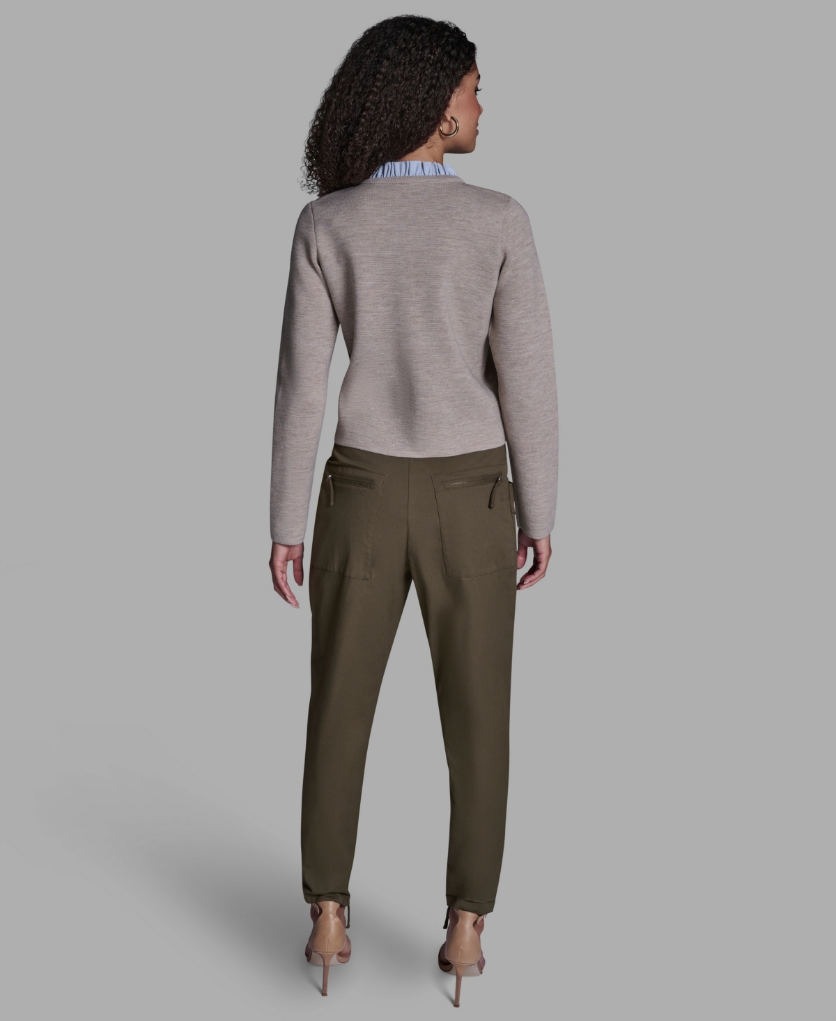 Bcbg Women's Crewneck Button-Front Sweater