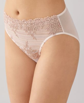 Women's Embrace Lace Hi Cut Embroidered Brief Underwear Lingerie 841191
