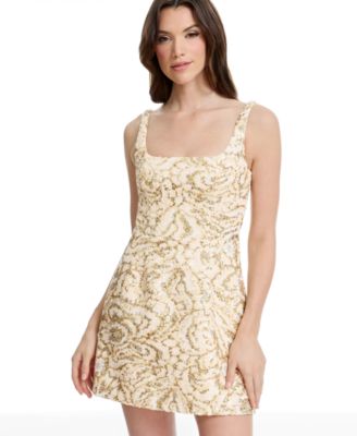 Women's Square Neck Mini Dress