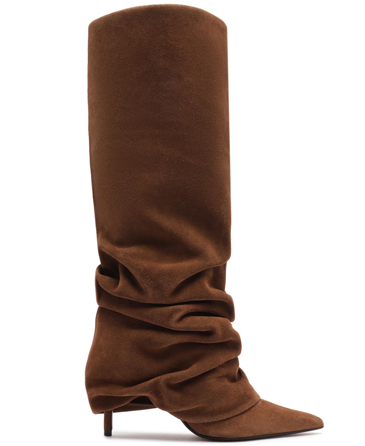 Женские ботинки Schutz Mikki Up Cloak Pointed Toe Dress Boots, цвет: Пекан коричневый — фото 2