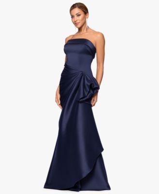 Petite Strapless Long Dress