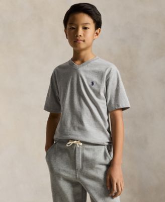 Boys' 8-20 Cotton Jersey V-Neck T-Shirt