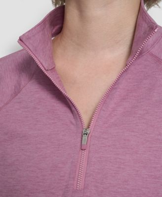 Women's Space Dye Half-Zip Top