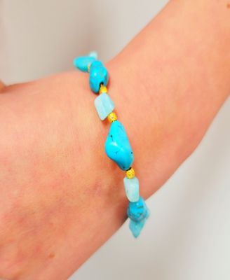Women's Asiris Bangle with Turquoise and Amazonite Stones