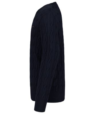 Boys' 8-20 Cable Crewneck Sweater