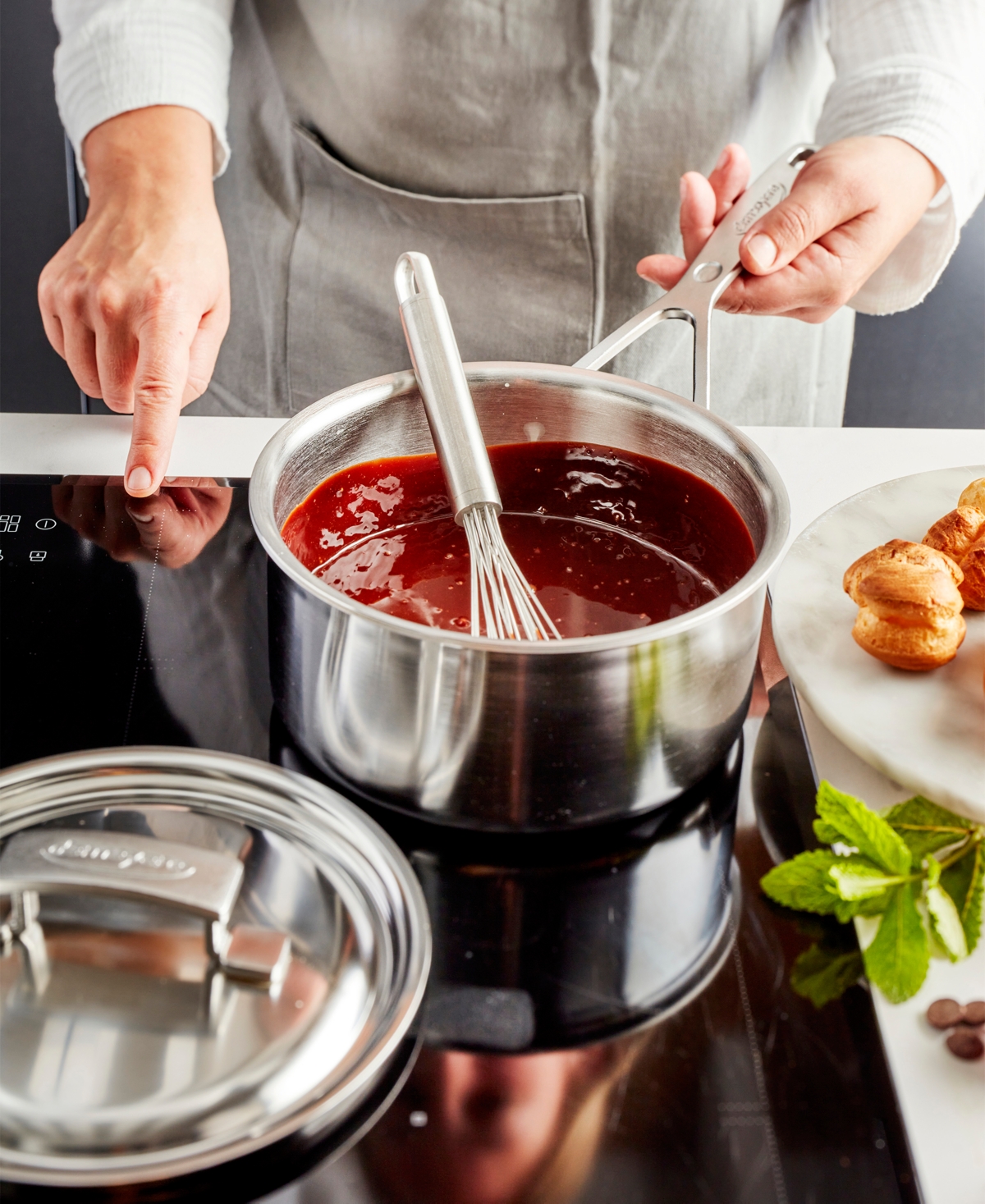 Demeyere Industry 5 Stainless Steel 2-quart Saucepan In Metallic