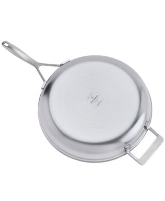 Industry 5 Nanotouch Stainless Steel 12.5" Fry Pan