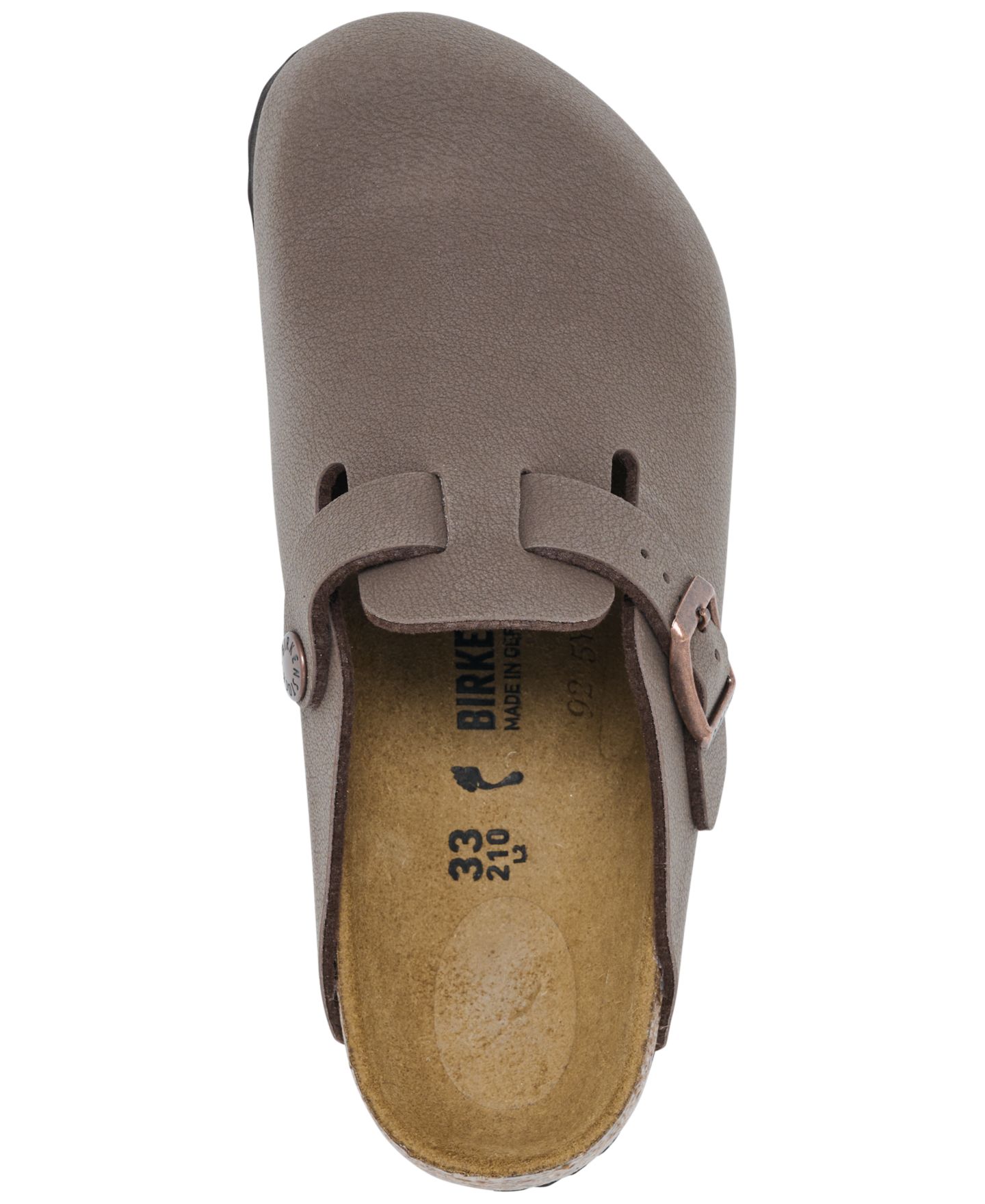 Сабо Birkenstock Boston Birkibuc Clogs from Finish Line для мальчиков, цвет: Mocca — фото 5