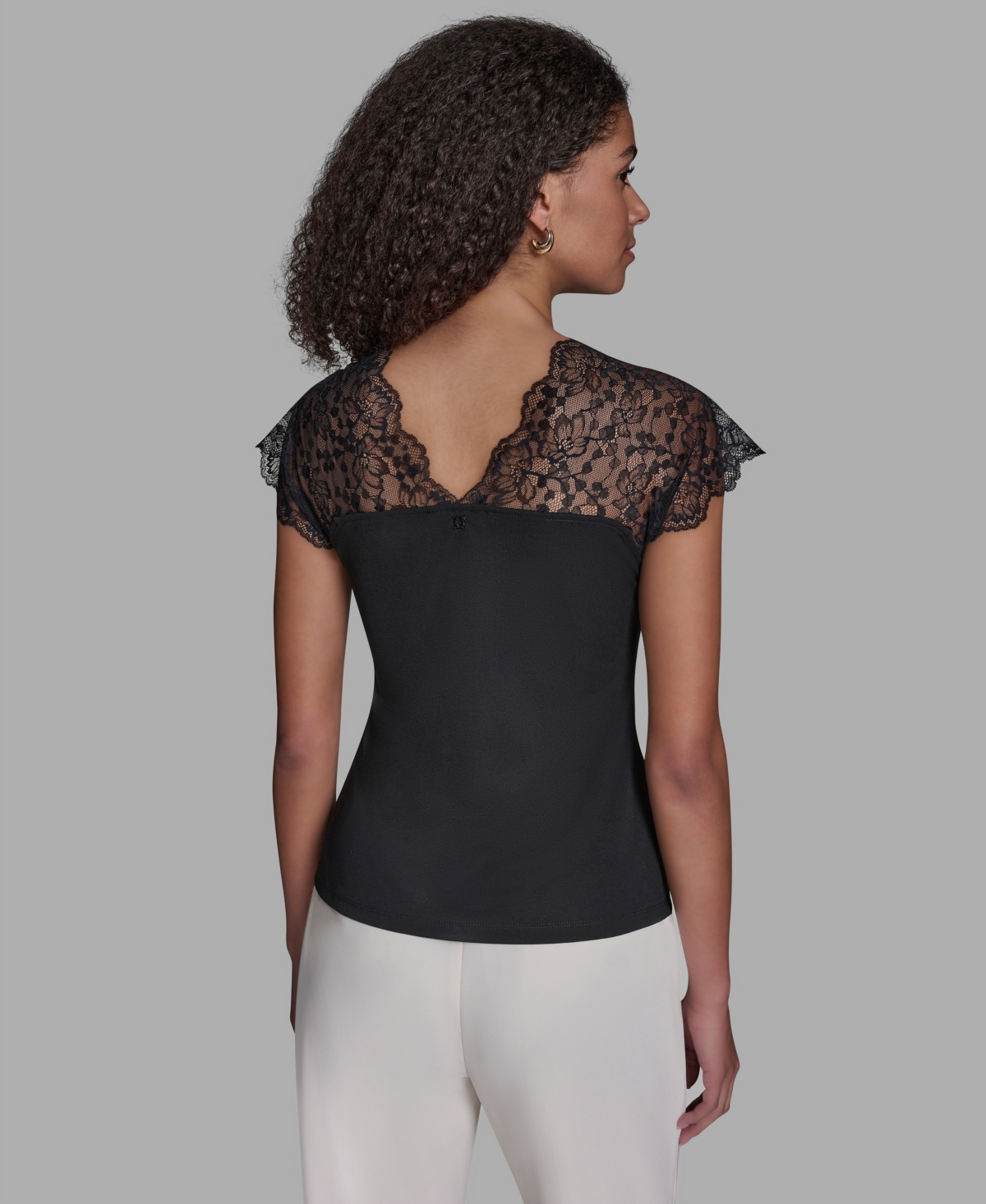 Bcbg Women's V-Neck Short-Sleeve Top