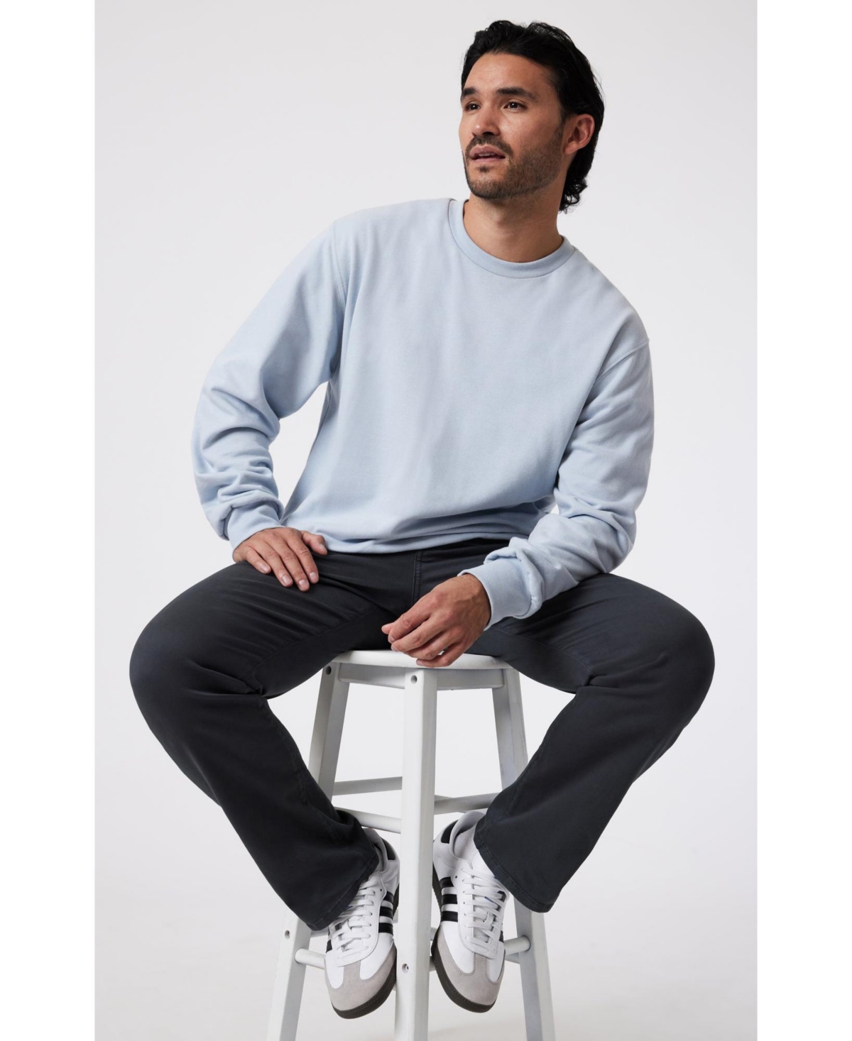 Mavi Jeans Men's Matt Relaxed Straight Leg Anthracite Casual Twill