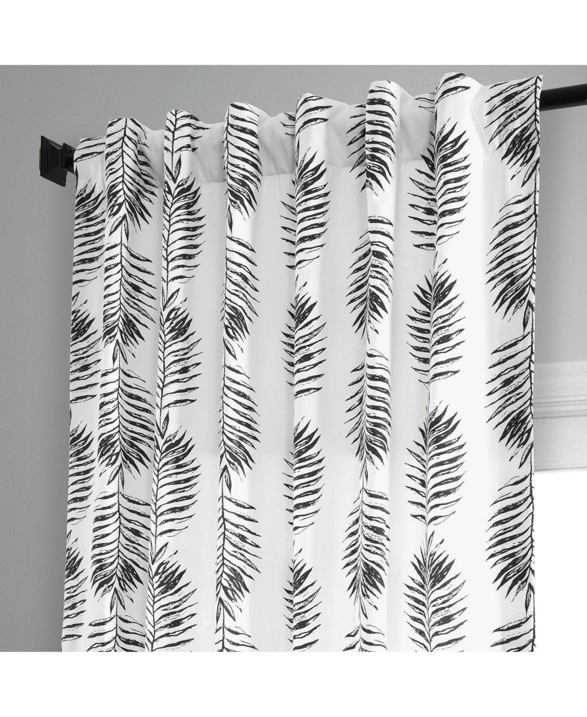 Half Price Drapes Sago Floral Printed Cotton Room Darkening Curtain