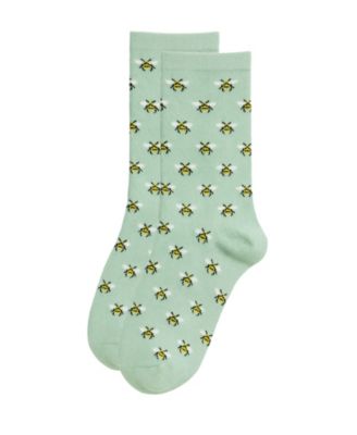 Women's Bee Cashmere Blend Crew Socks