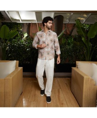 Men's Chesntnut Brown Gloomy Daisy Shirt