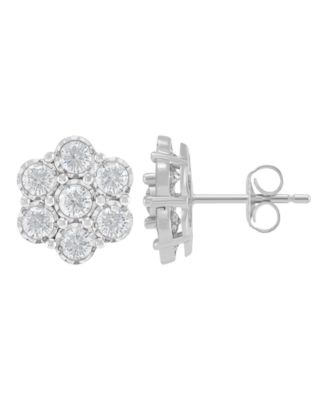 Lab-Grown Diamond Earrings (1 ct. t.w.) in Sterling Silver