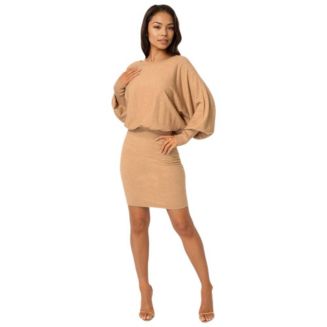 knee length dresses for ladies Mesh Sleeved Midi Dress  bebe